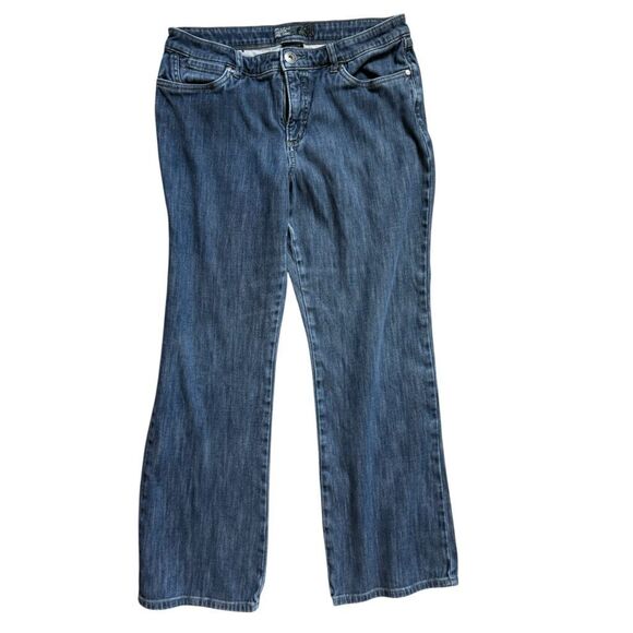 Womens FDJ | French Dressing Olivia Slightly Curvy Flare Leg Jeans 12P 12 Petite - Picture 1 of 4